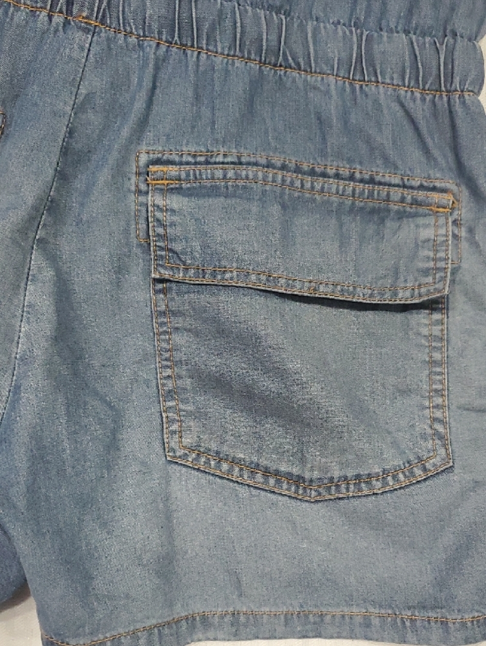 Current/Elliott Light Blue Denim Romper - Picture 11 of 12